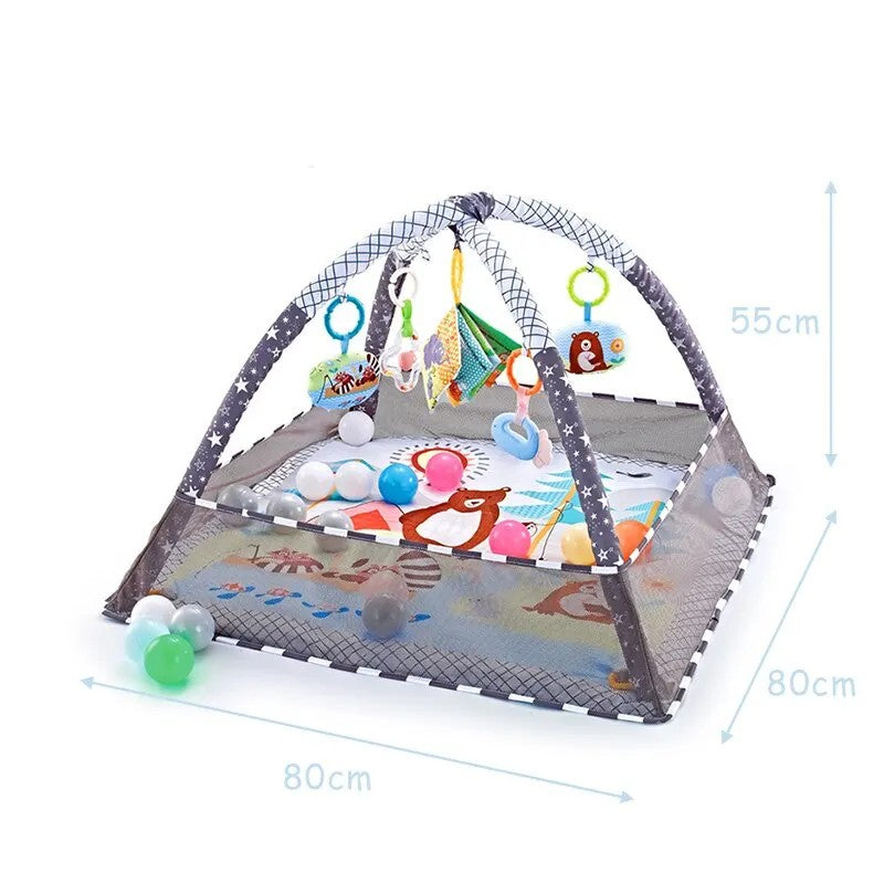 Mobiles Babygym mit Netzschutz